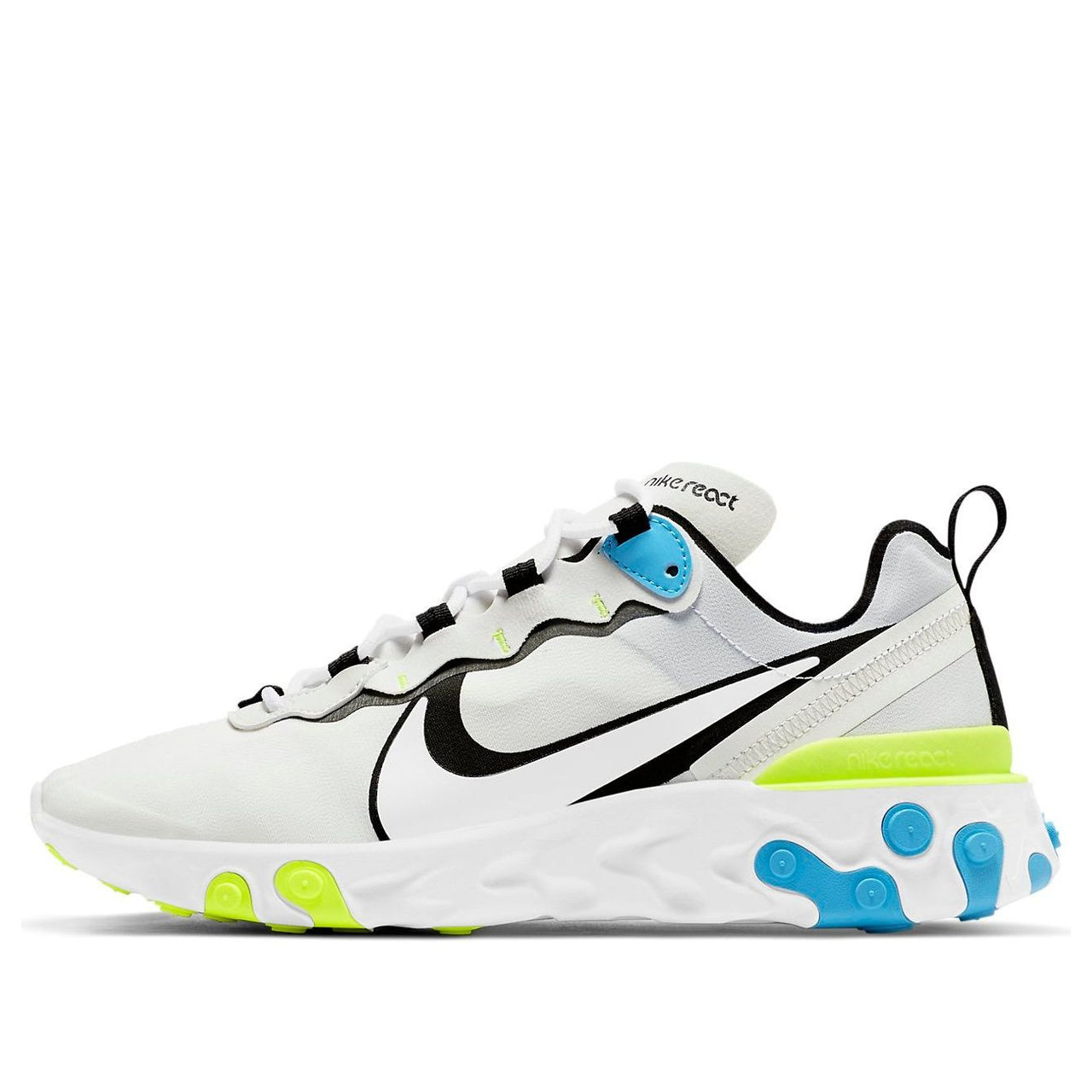 Nike React Element 55 'White Blue Fury Volt' CZ8652-104
