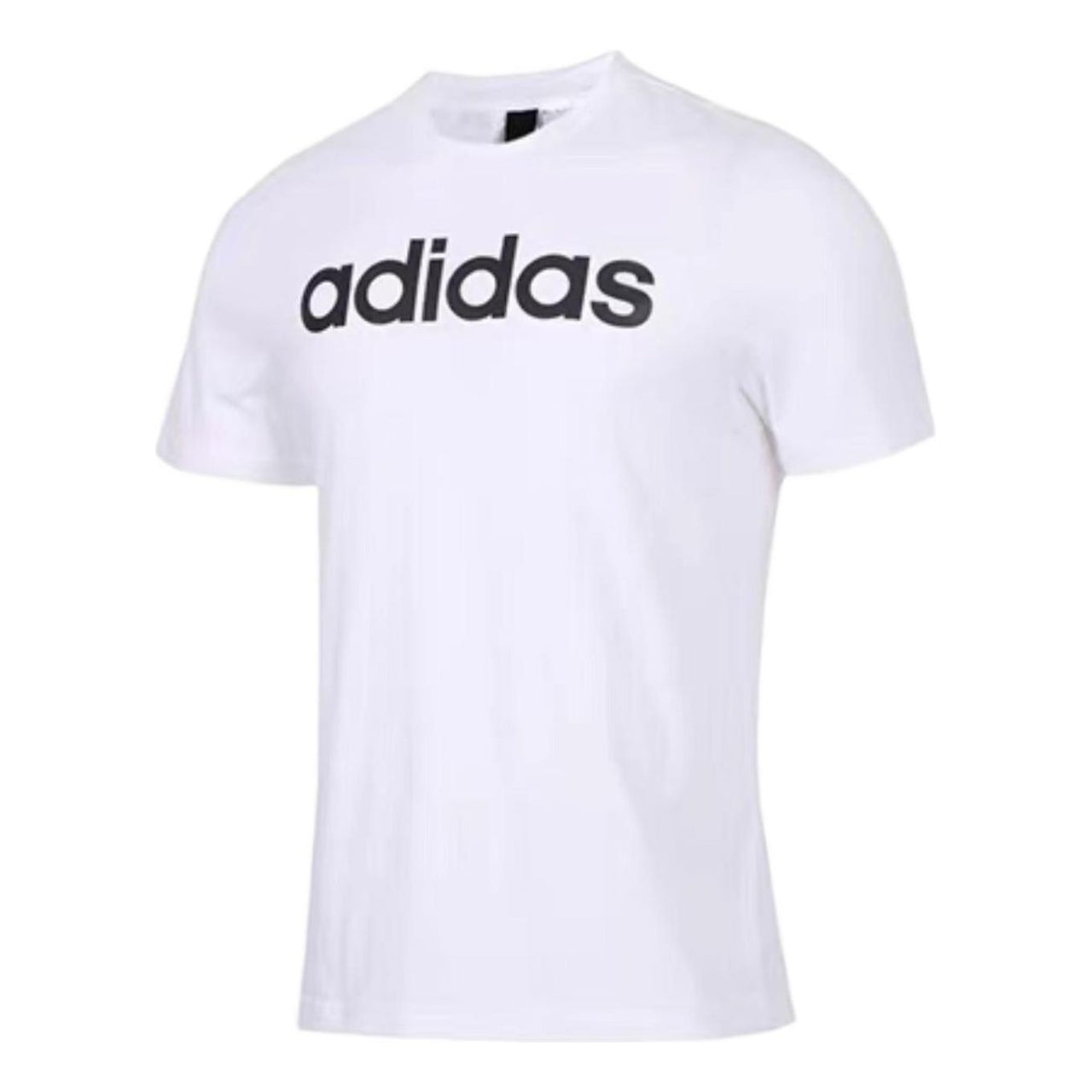 Men's adidas Comm Tee Large Alphabet Logo Printing Pullover Round Neck Short Sleeve White T-Shirt CW3589