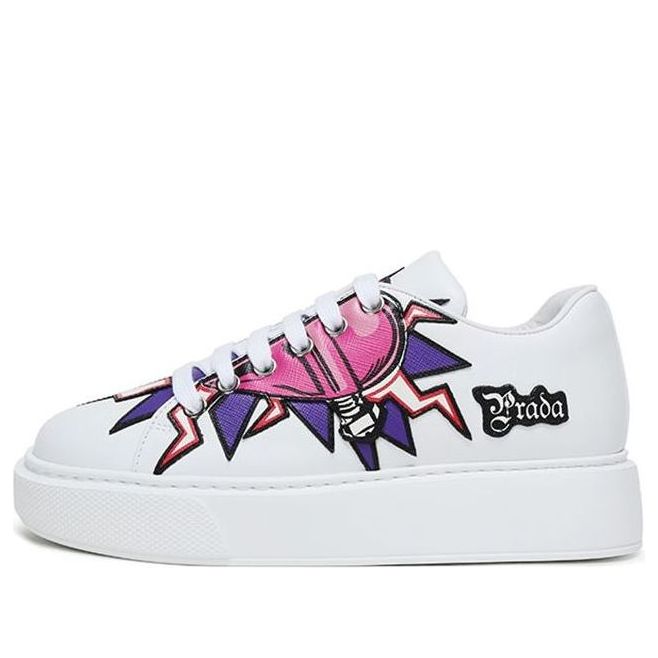 (WMNS) PRADA Graphic Heart Platform Sneakers 'White Multi-Color' 1E805L_3L2B_F0009_F_045