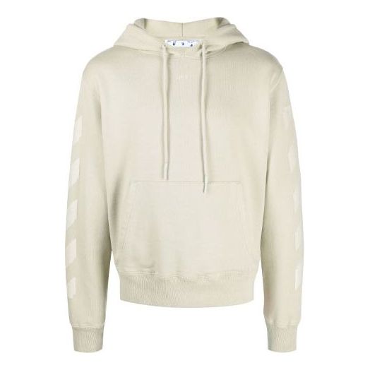 Off-White FW21 Logo Pattern Ordinary Version Green OMBB034F21FLE0041717