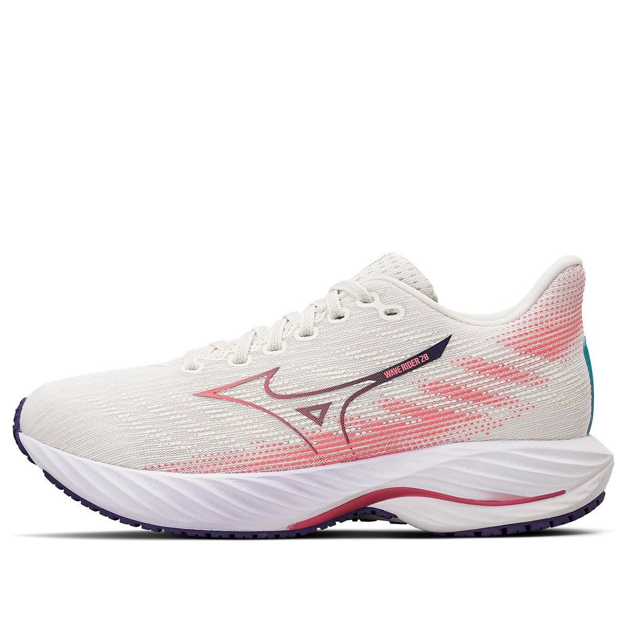 (WMNS) Mizuno Wave Rider 28 'Cream White Pink' J1GD240375