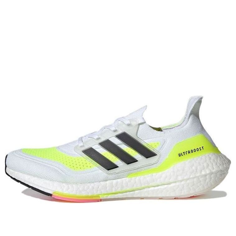 adidas UltraBoost 21 'White Solar Yellow' FY0377