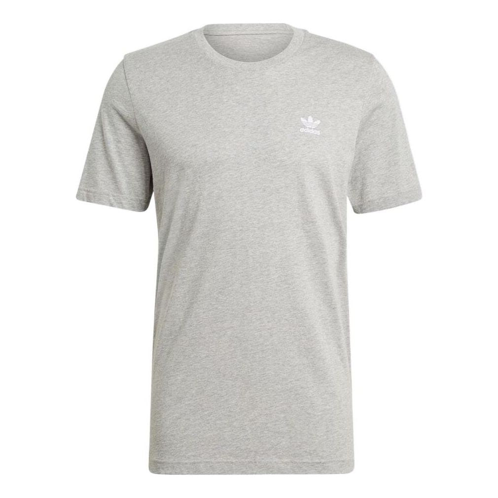 Men's adidas originals Adicolor Essentials Solid Color Casual Round Neck Short Sleeve Gray T-Shirt GN3414