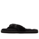 (WMNS) PUMA Fluff Flip Slide 'Black Team Gold' 384938-01
