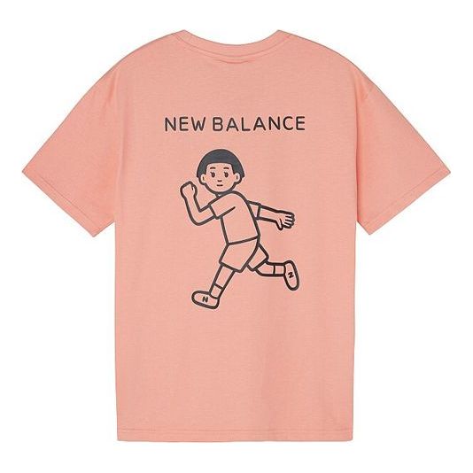 (WMNS) New Balance x Noritake Crossover Funny Pattern Casual Short Sleeve T-Shirt Pink AWT02379-PCH