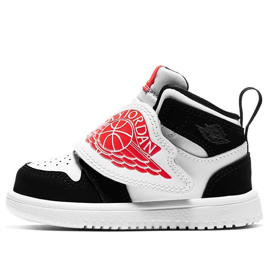 (TD) Air Jordan 1 Sky logo 'Black White Red' BQ7196-101