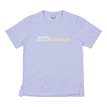 (WMNS) New Balance Logo Printing Casual Sports Short Sleeve Version Purple NEA2E032-DV