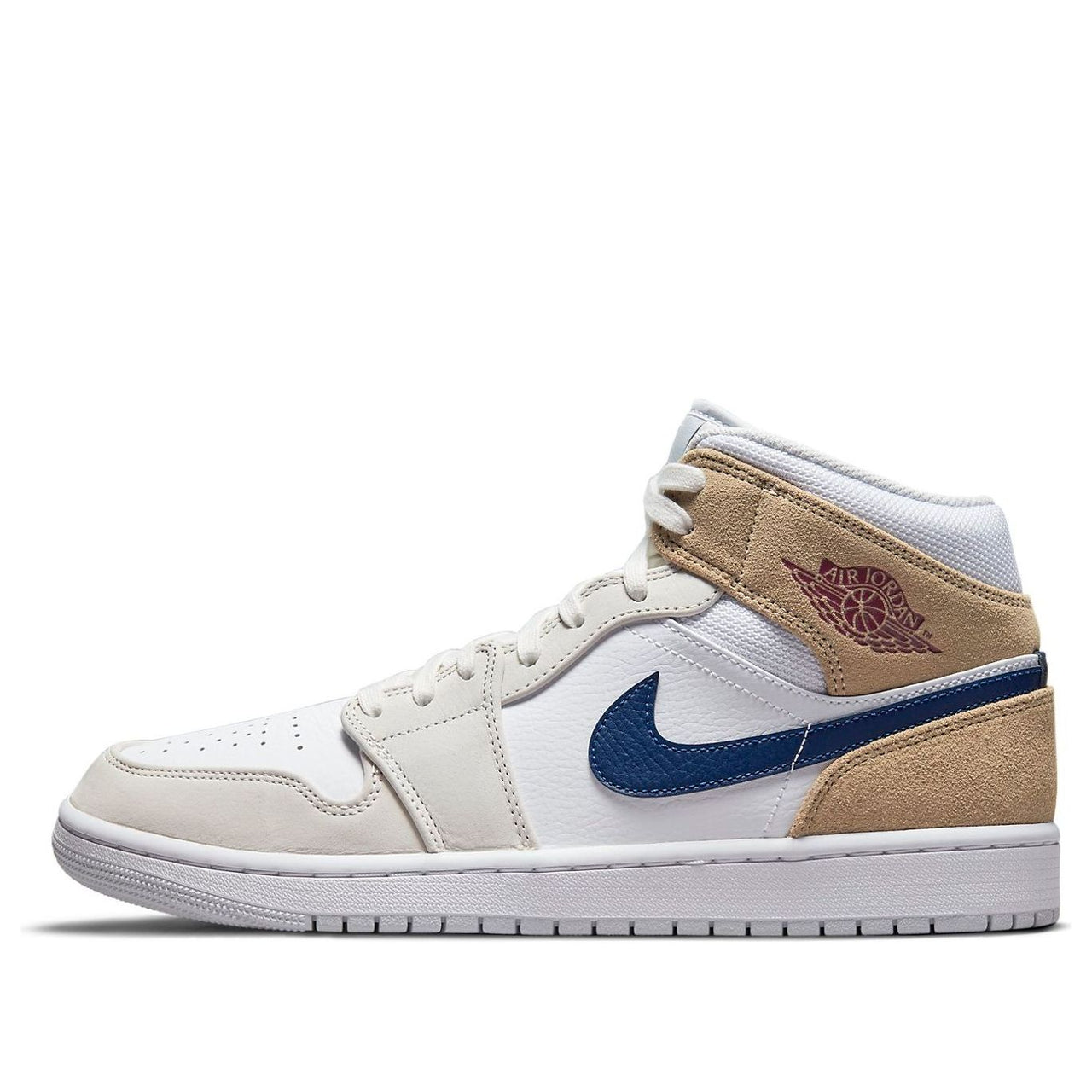 Air Jordan 1 Mid 'White Khaki Blue Void' DO6726-100
