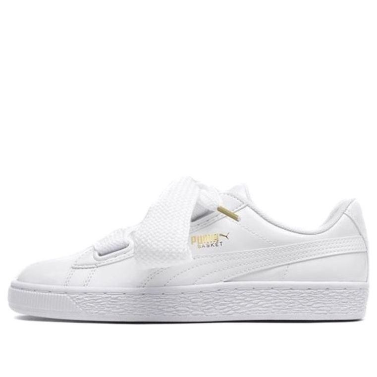 (WMNS) PUMA Basket Heart Patent 'White' 363073-02