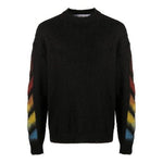 Off-White Gradient Slogan Logo Sweater Men's Black OMHA036F20KNI0011087