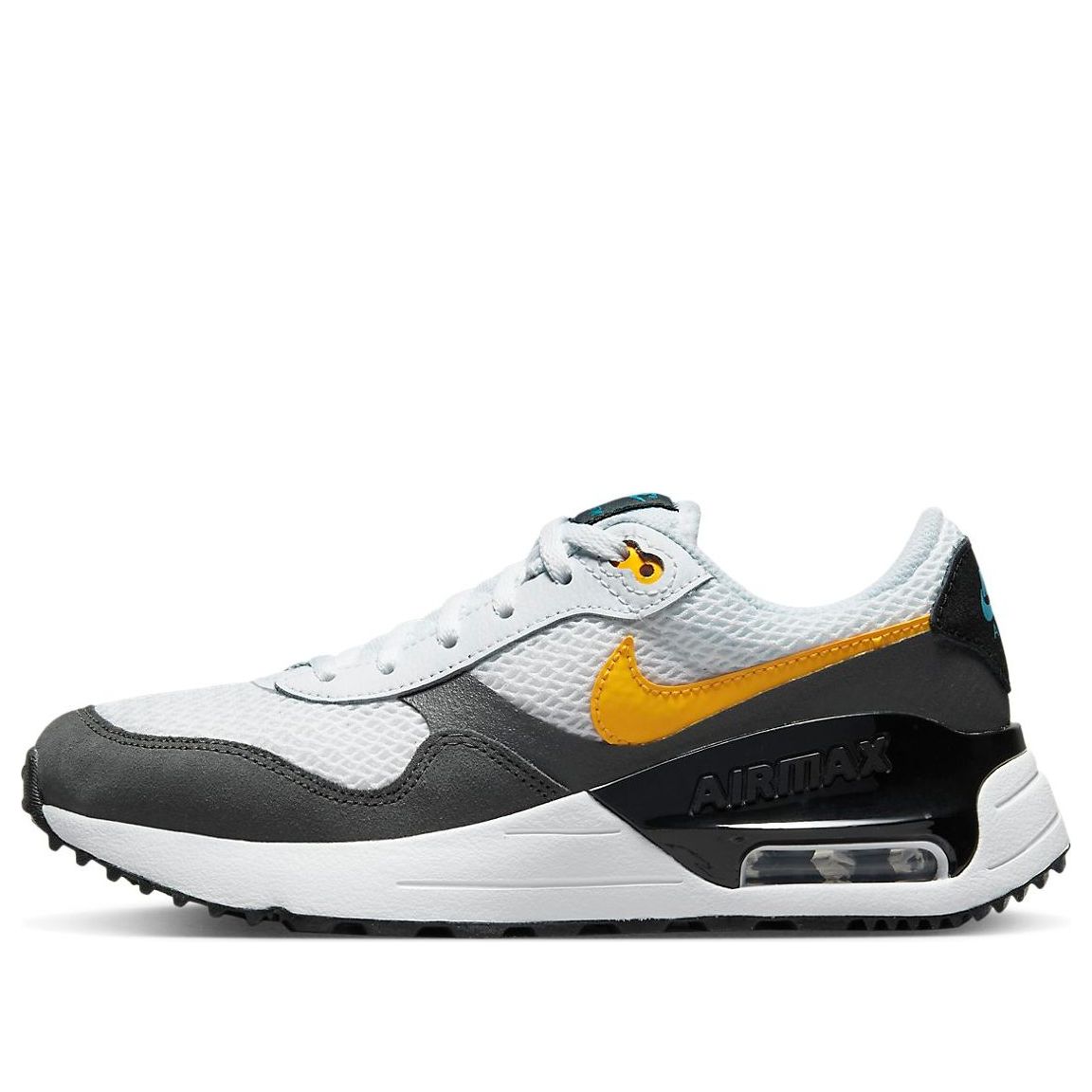 (GS) Nike Air Max SYSTM 'White Grey Laser Orange' DQ0284-104