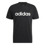 adidas neo Logo Printing Solid Color Round Neck Breathable Short Sleeve Black HD4680