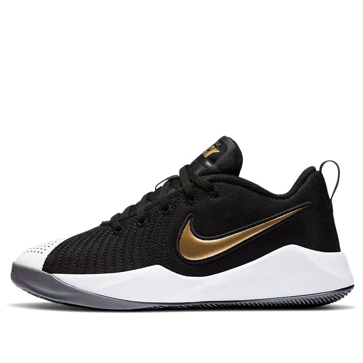 (GS) Nike Team Hustle Quick 2 'Black Gold' AT5298-010
