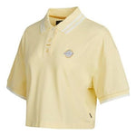 (WMNS) Converse Logo Colorblock Short Cream Yellow Polo Shirt 10022783-A01