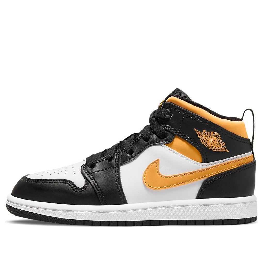 (PS) Air Jordan 1 Mid 'Black University Gold' 640734-177