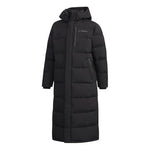 adidas Xplr Dwn Bench Stay Warm Solid Color mid-length hooded down Jacket Black FJ9241