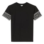 KENZO Cuff Logo Cotton Short Sleeve T-Shirt 'Black' F005TS0434BD-99