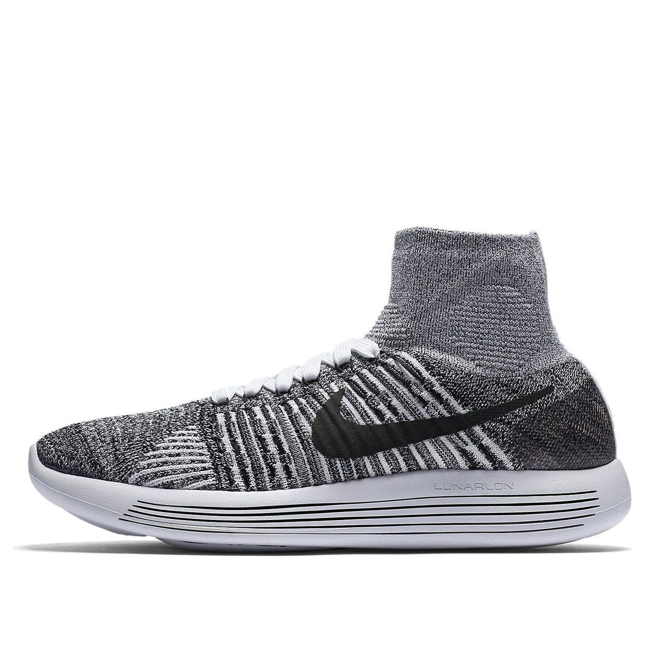 (WMNS) Nike Lunarepic Flykit 'White Black' 818677-101