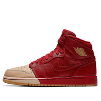 (WMNS) Air Jordan 1 Retro High Premium 'Dipped Toe Gym Red' AH7389-607