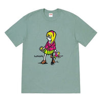 Supreme SS19 Suzie Switchblade DarkSage Tee 'Blue Grey' SUP-SS19-725