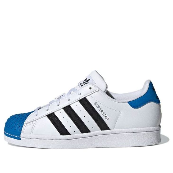 (GS) adidas LEGO x Superstar J 'White Shock Blue' H03954