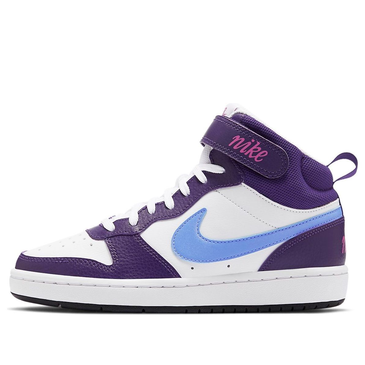 (GS) Nike Court Borough Mid 'White Purple Blue' CD7782-106