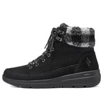 (WMNS) Skechers On-the-GO Glacial Ultra - Timber 'Black White' 144672-BKGY
