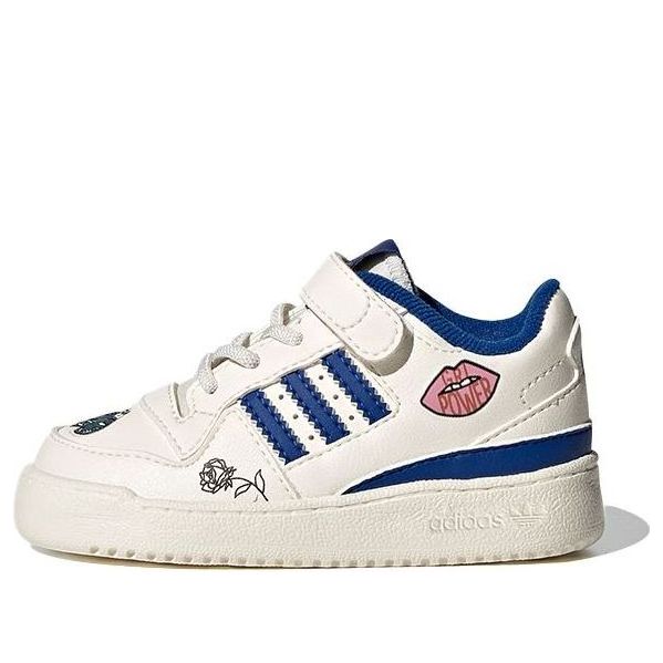 (TD) adidas originals Forum Low El I Shoes White/Blue FY2546
