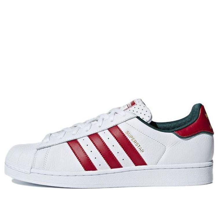 adidas Originals Superstar Shoes 'White University Red Green' D96974