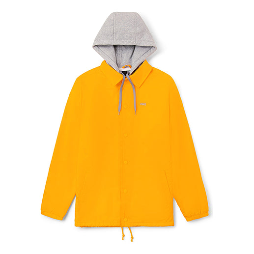 Men's Vans Woven hooded Casual Sports Jacket Yellow VN0A4MQV85W