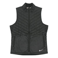Nike Sports Running Splicing Stand Collar vest Black AH0547-010