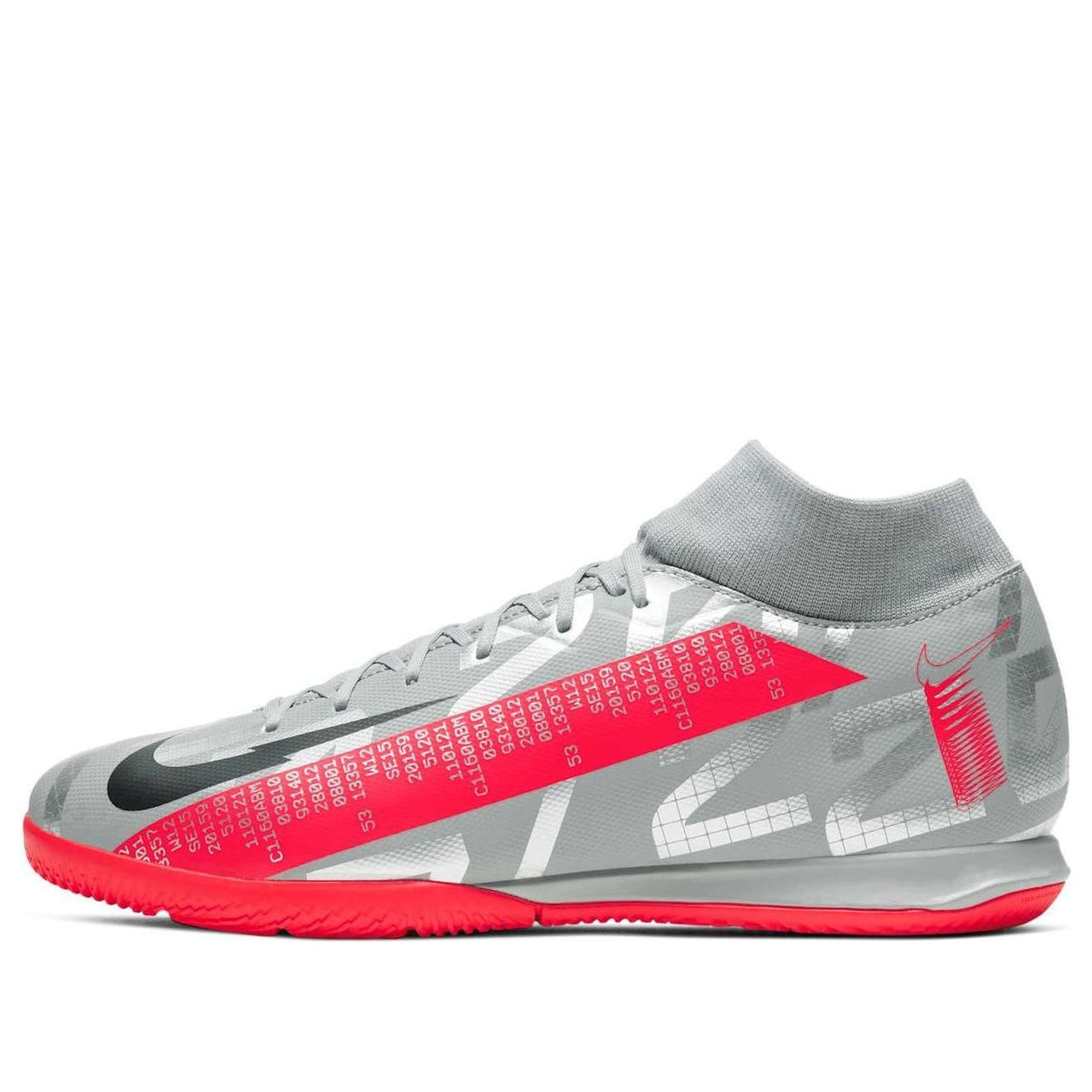 Nike Mercurial Superfly 7 Academy IC 'Metallic Grey Crimson' AT7975-906