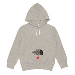 COMME des GARCONS PLAY x The North Face Crossover play together Series Logo hooded Drawstring Grey AE-T204-051-1