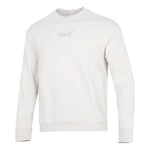 Men's Nike Embroidered Logo Solid Color Sports Round Neck Pullover White DR7836-104