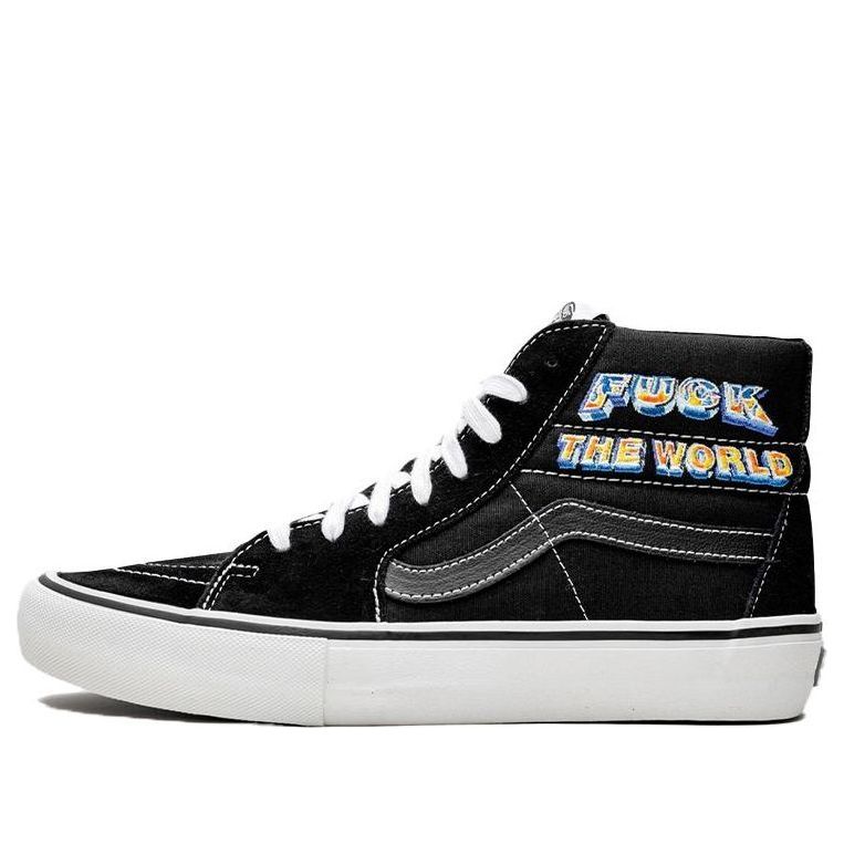 Vans Supreme x SK8-HI 'Fuck The World - Black' VN0A45JDSY1
