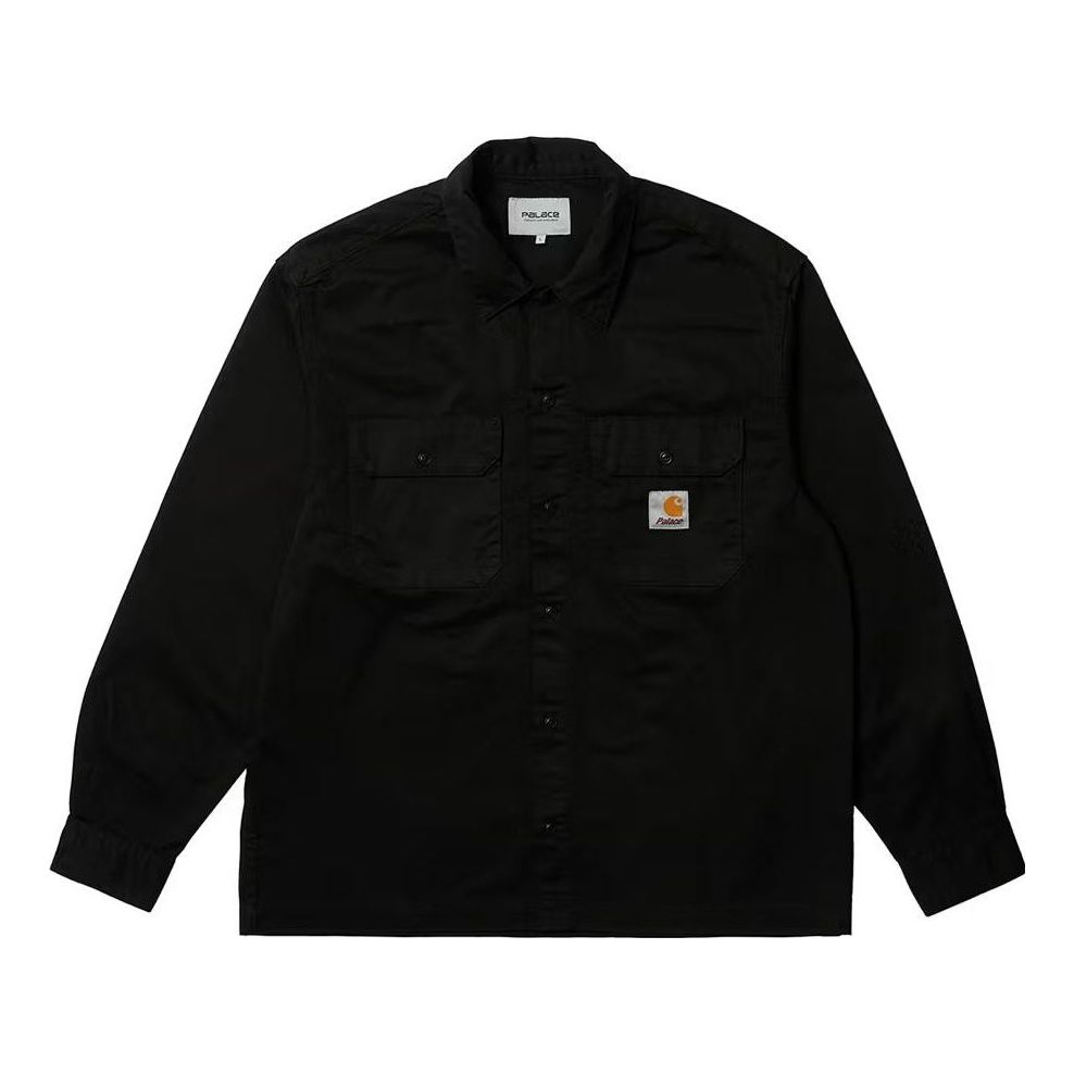 Palace X Carhartt WIP FW23 logo Long Sleeve Shirt 'Black' I032721