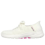 (WMNS) Skechers Go Walk 6 Lace Up 'Off White' 124568-OFWT