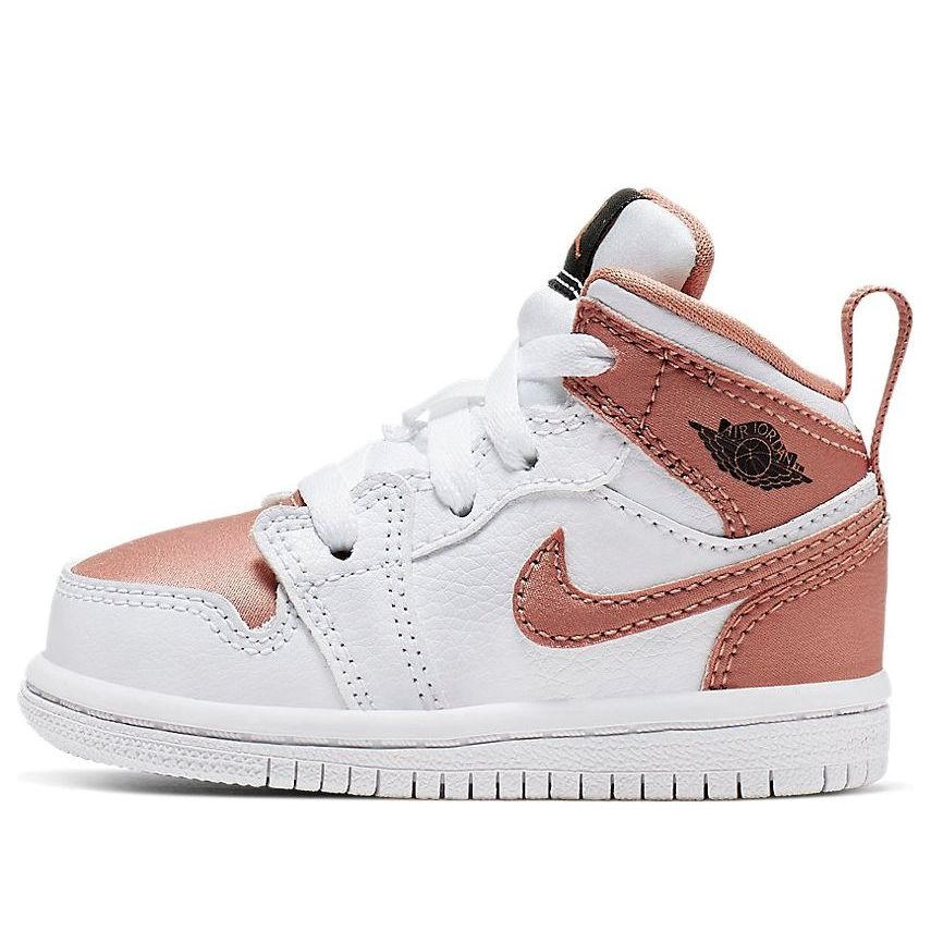 (TD) Air Jordan 1 Mid 'White Rose Gold' 644507-190