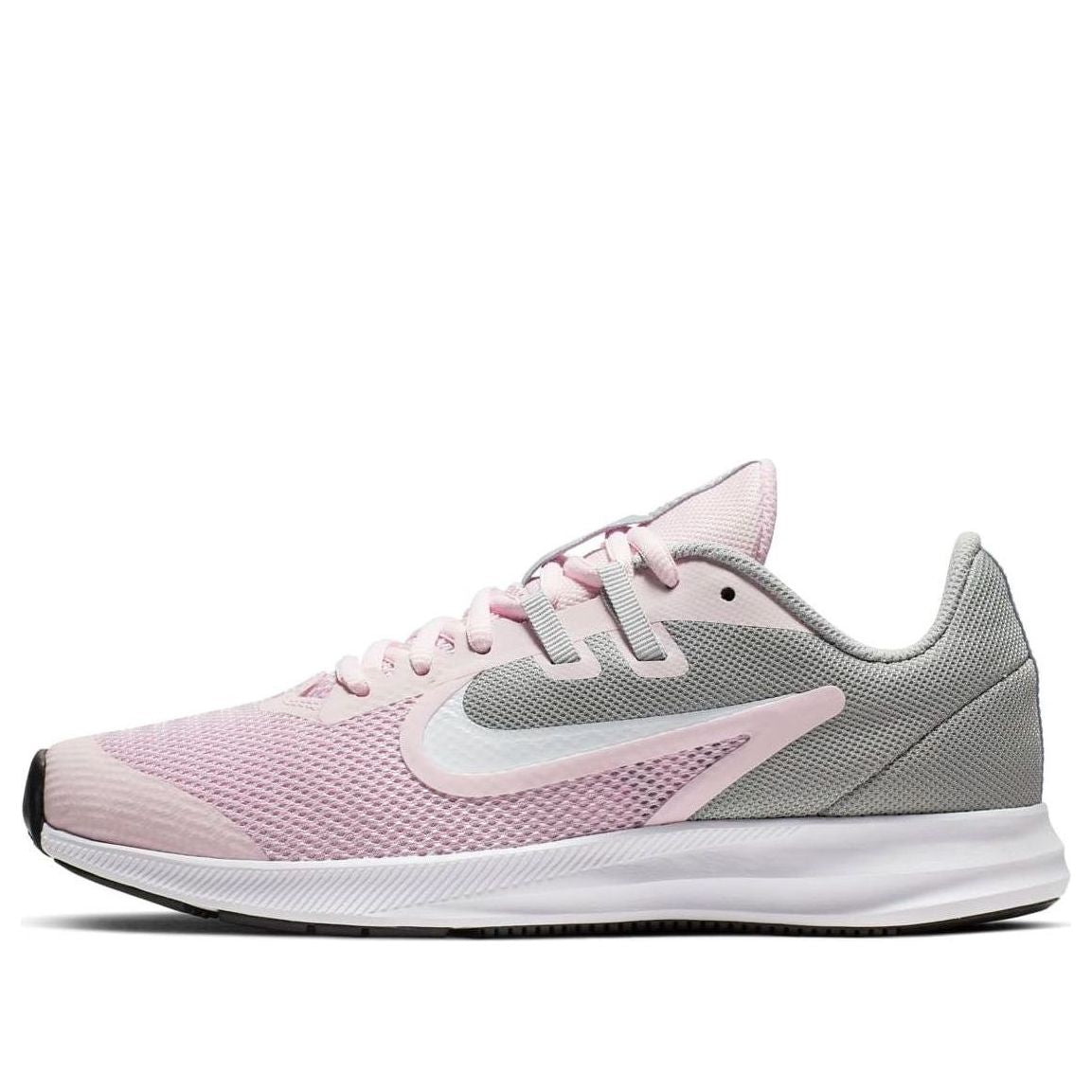 (GS) Nike Downshifter 9 'Gray White Pink' AR4135-601