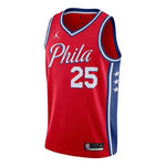 Air Jordan Basketball Vest Jersey SW Fan Edition 2020 Season Philadelphia 76ers Simmons 2 No. 5 Large Red CV9490-660