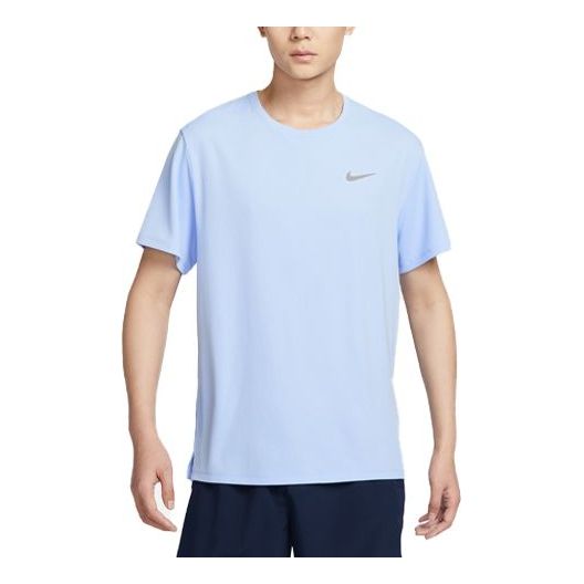 Nike Dri-FIT UV Miler Short-Sleeve Running Top 'Blue' DV9316-479