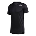 adidas Solid Color Training Sports Short Sleeve Black GL7305