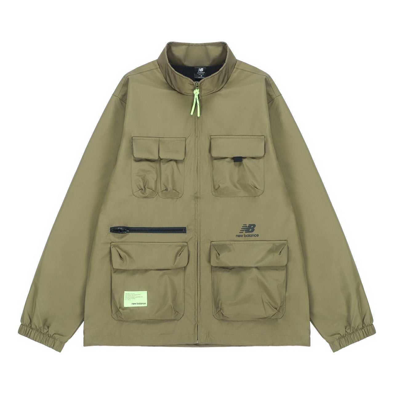 New Balance Men's New Balance Casual Sports Stand Collar Woven Military Green Jacket AMJ21368-NTD