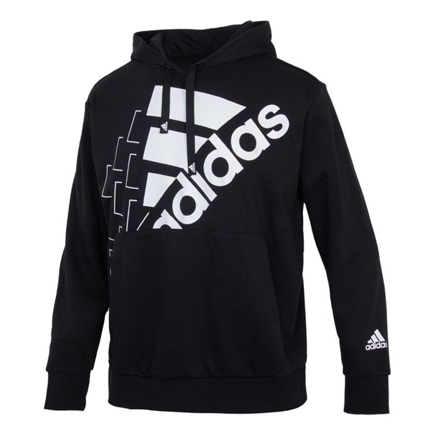 Men's adidas Large Logo Sports Pullover Black GS8747