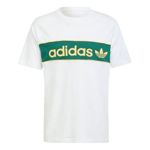 adidas originals Archive Tee Asia Sizing 'White Green' IU0198
