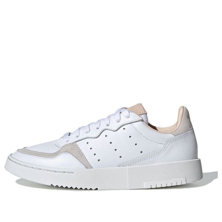 (GS) adidas Supercourt J 'White Brown' EE8795