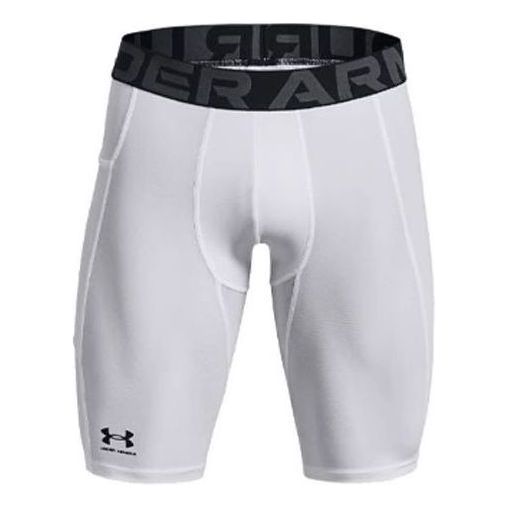 Under Armour HeatGear Pocket Long Shorts 'White' 1361602-100