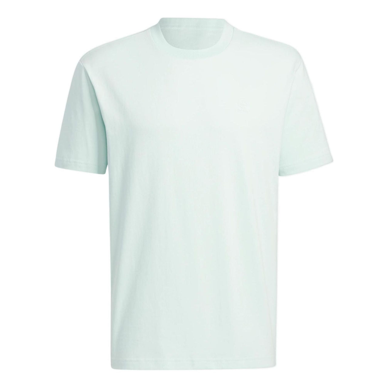 adidas neo Solid Color Round Neck Sports Short Sleeve Dotted Green T-Shirt HS6814