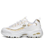 (WMNS) Skechers D lites 1.0 White/Gold 13091-WHT
