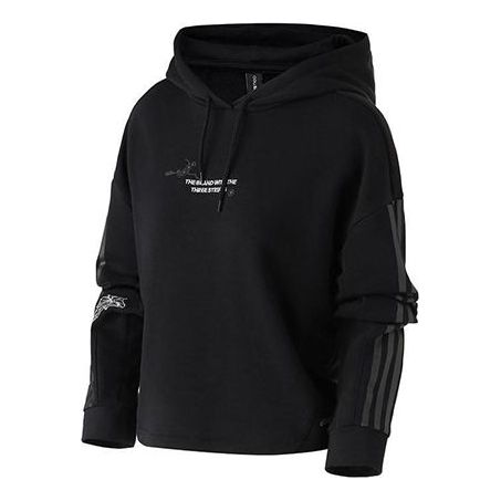 (WMNS) adidas neo Casual Round Neck Long Sleeves Pullover Black DZ7599